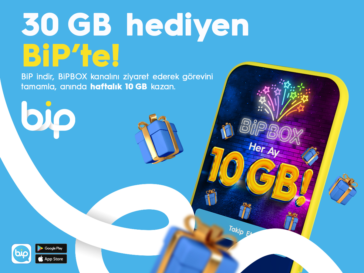 30GB Hediyen BiP'te!