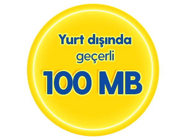 Yurt Dışında Geçerli 100MB İnternet