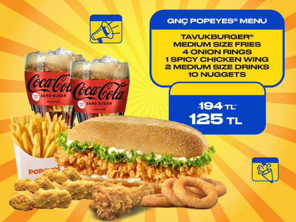 The Best Offer at Popeyes only for GNÇ!