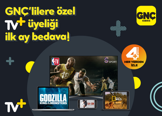 GNÇ'lilere Özel TV+ Üyeliği İlk Ay Bedava