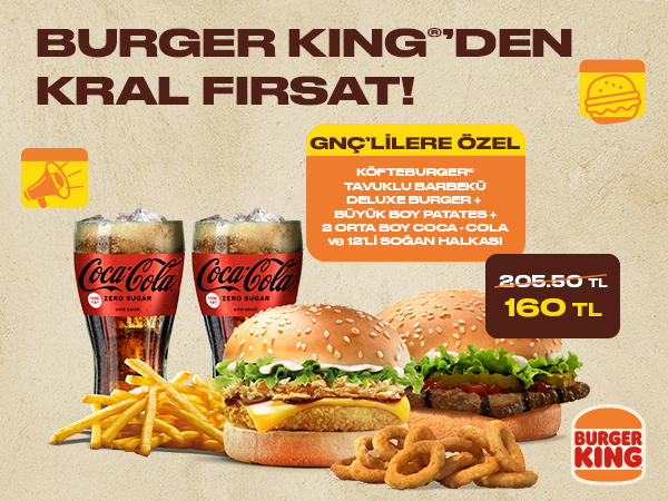 Burger King'den Kral Fırsat!